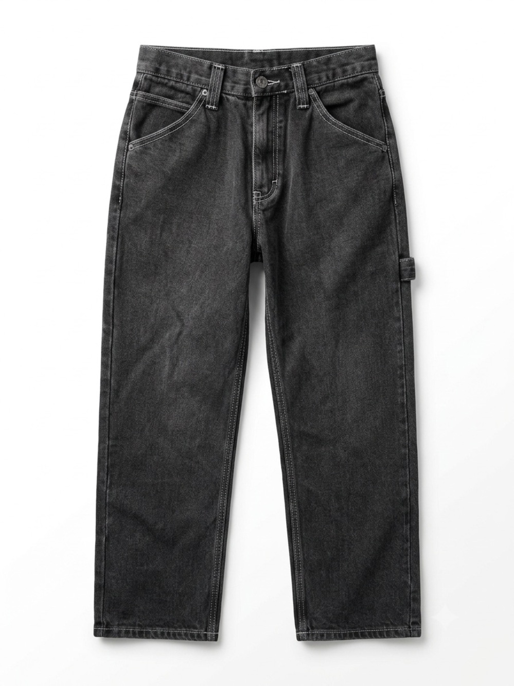 John Galt Brandy Melville Black Contrast Stitch Carpenter Jeans Small